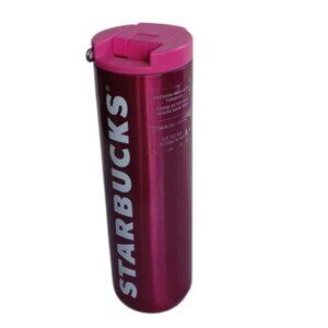 Starbucks 2023 Holiday Vacuum Insulated 16 Oz Tumbler Pink